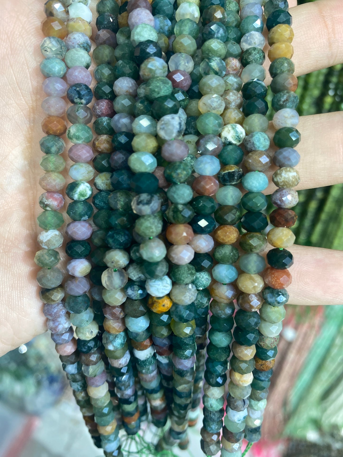 Indian agate 4*6mm