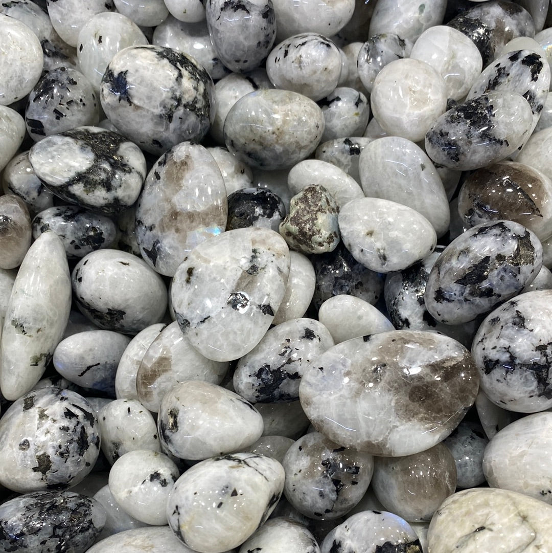 Moonstone tumbles