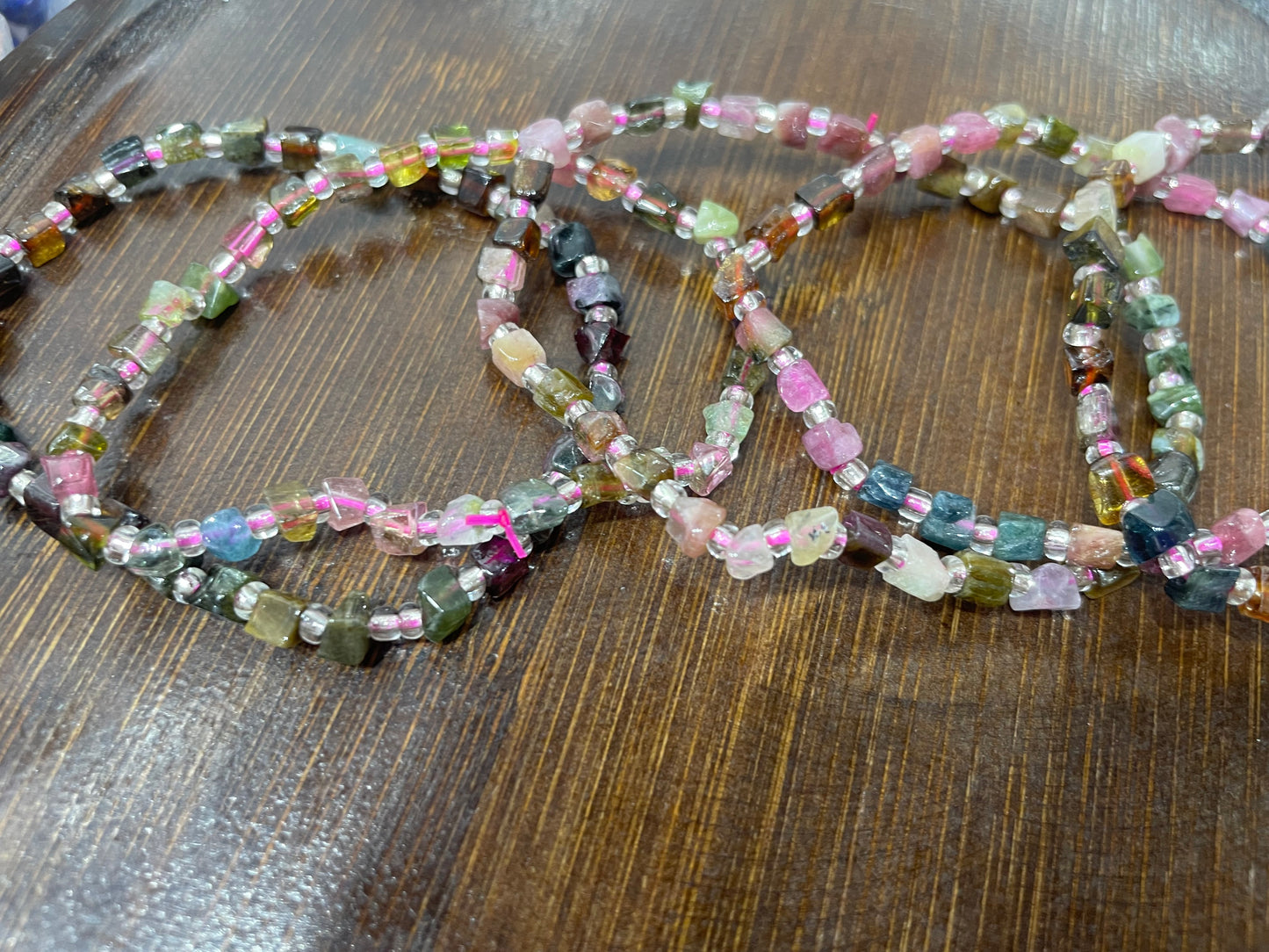 Watermelon Tourmaline bracelets