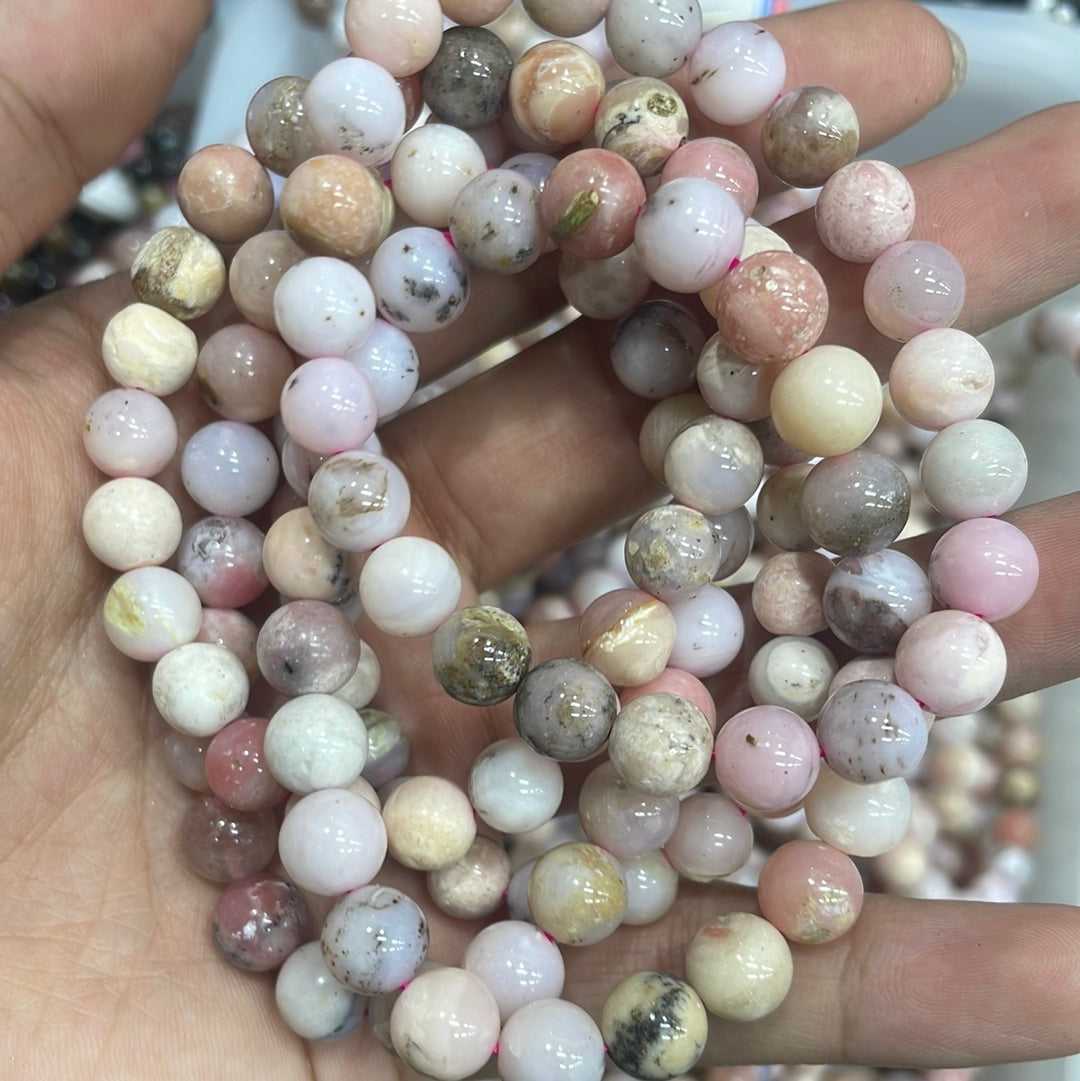 Pink opal 8mm