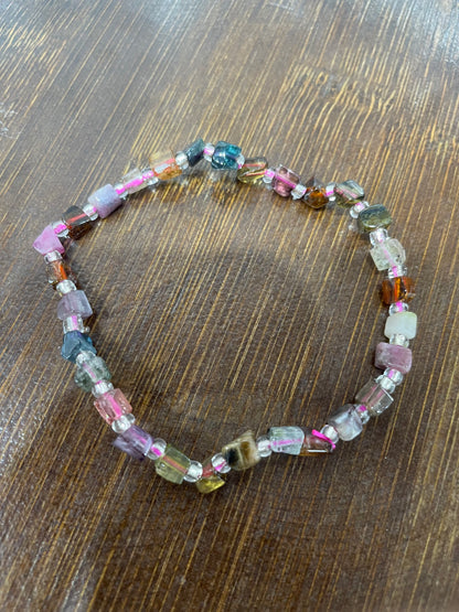 Watermelon Tourmaline bracelets