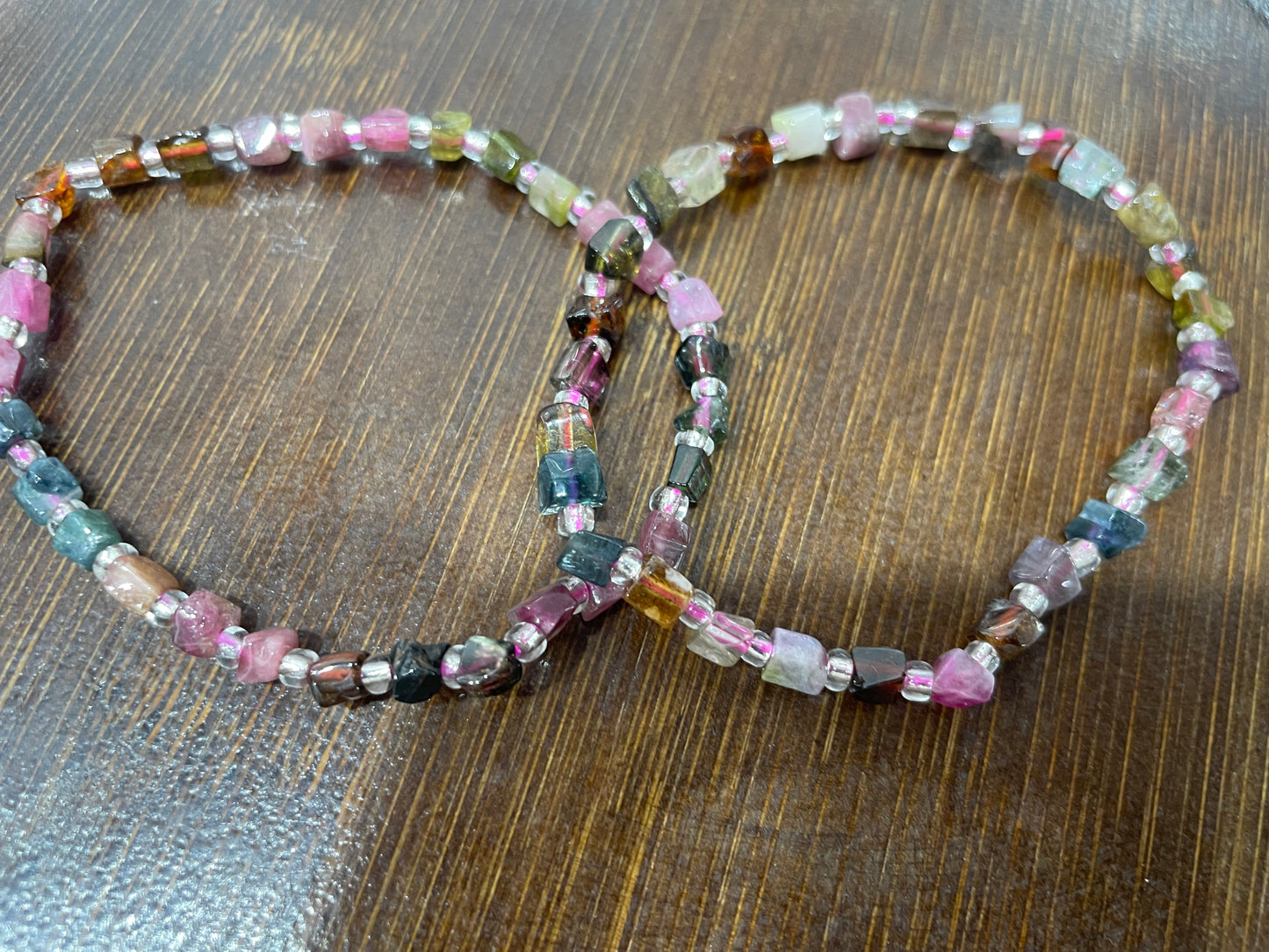 Watermelon Tourmaline bracelets