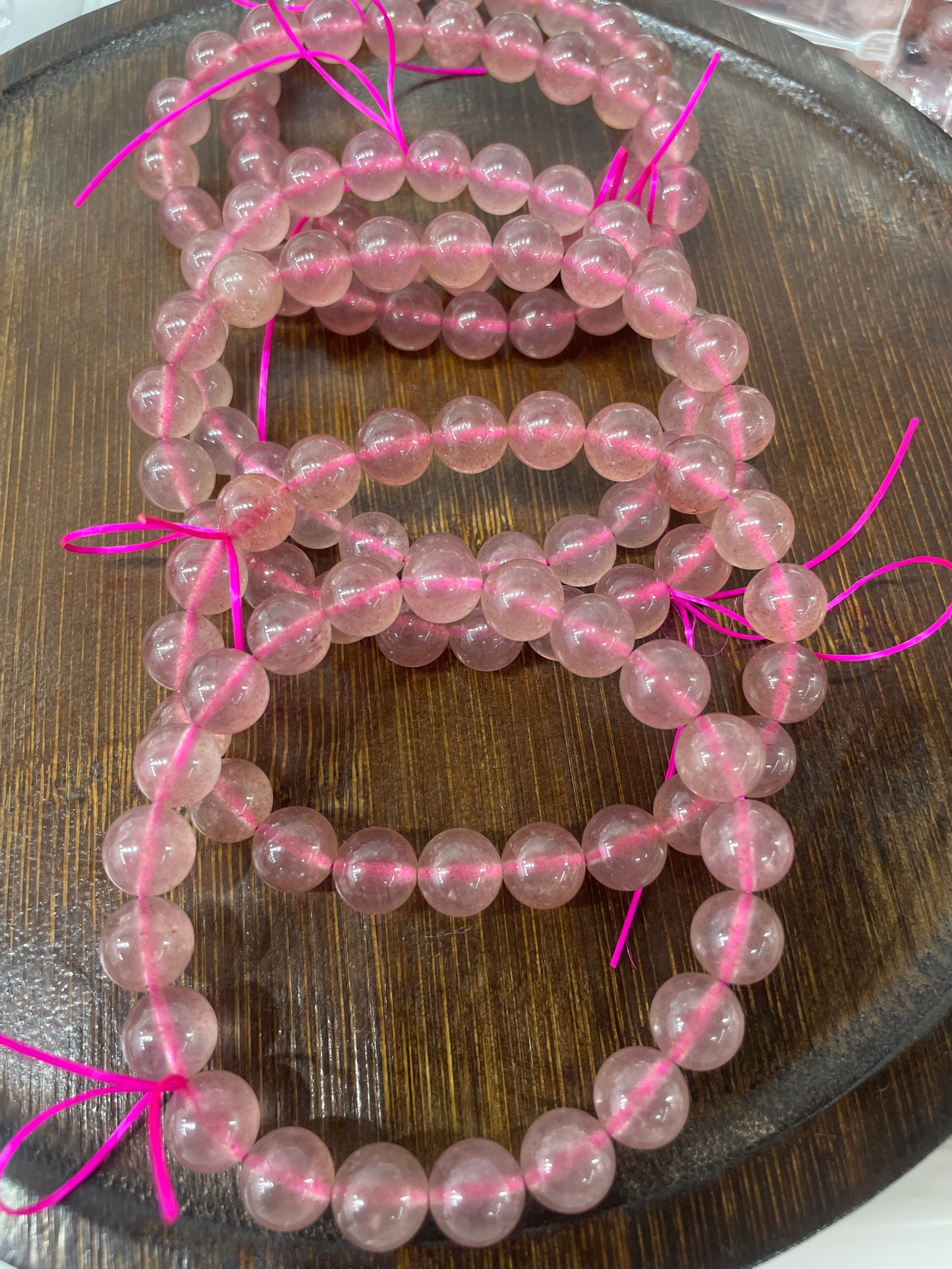 Strawberry Quartz bracelet 10mm