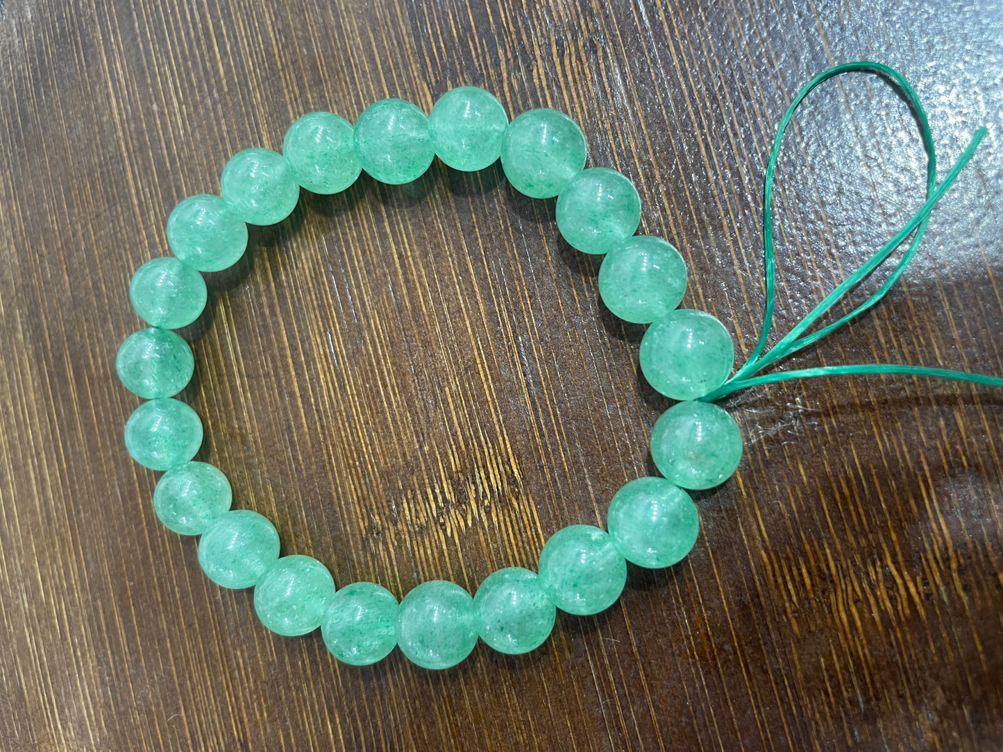 Green Strawberry Quartz bracelet 10mm