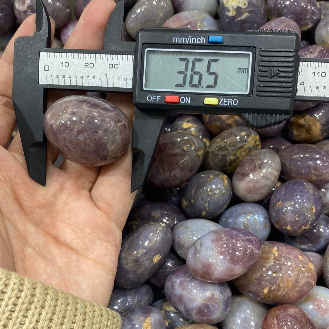 Purple rose Quartz tumbles