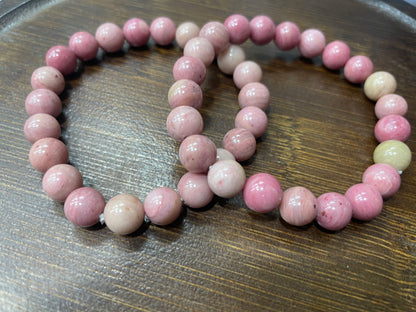 Pink Rhodonite bracelet