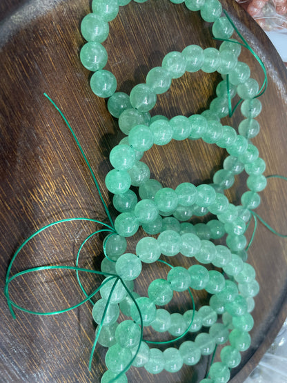 Green Strawberry Quartz bracelet 10mm