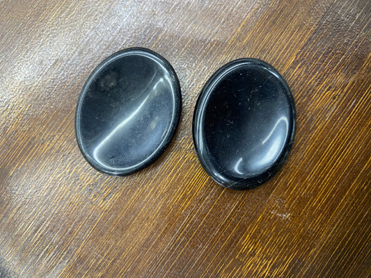 Black Obsidian Palm Stone