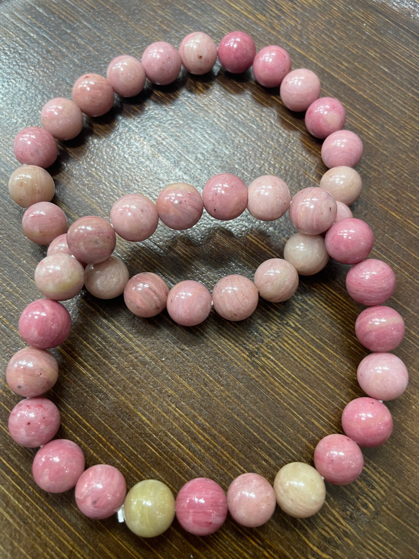 Pink Rhodonite bracelet