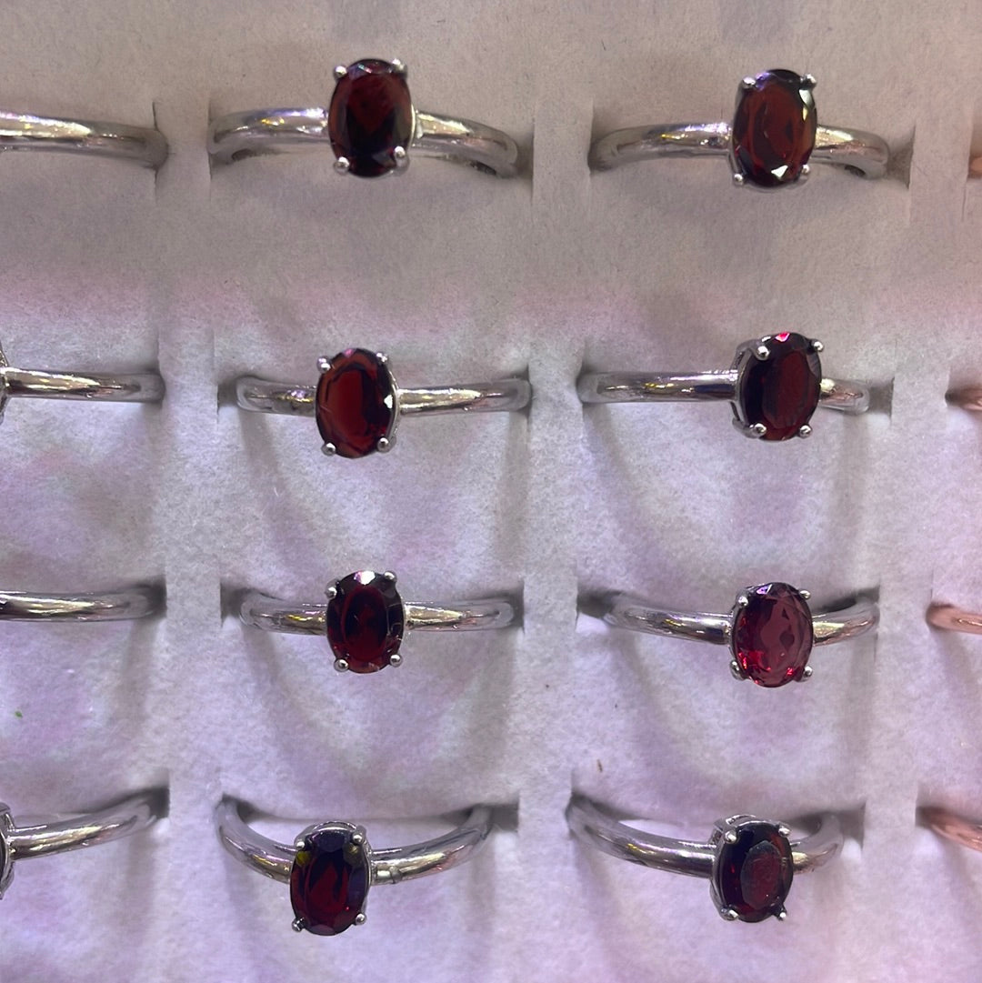 Garnet rings