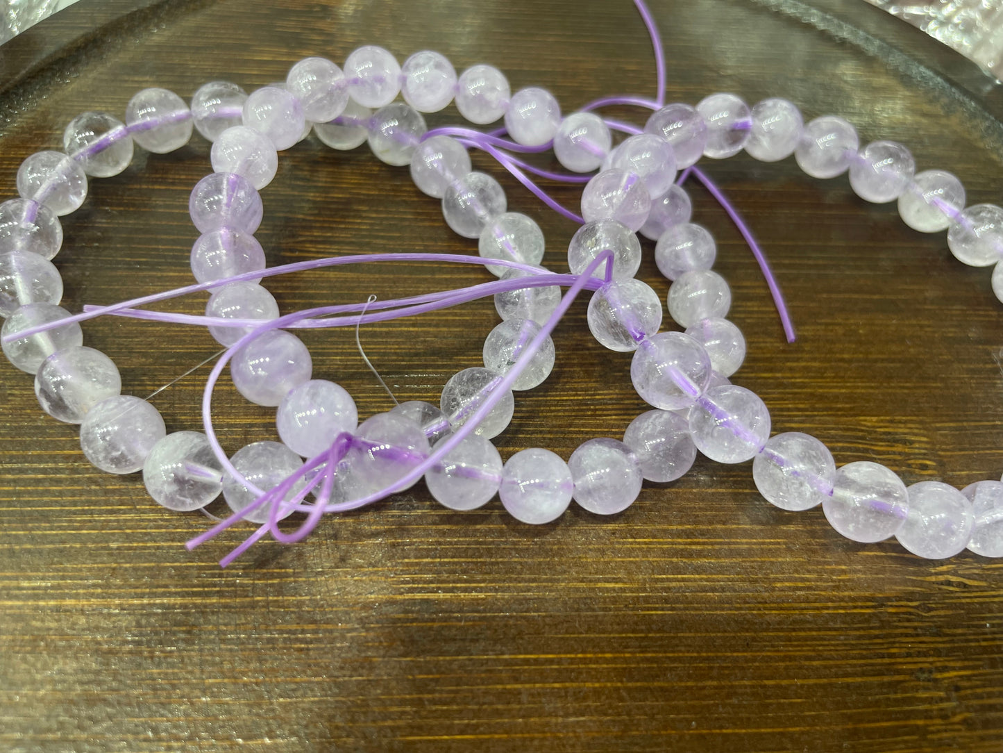 Lavender Amethyst Bracelet 8mm