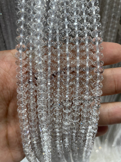 Clear quartz Faced Stand 6*3mm