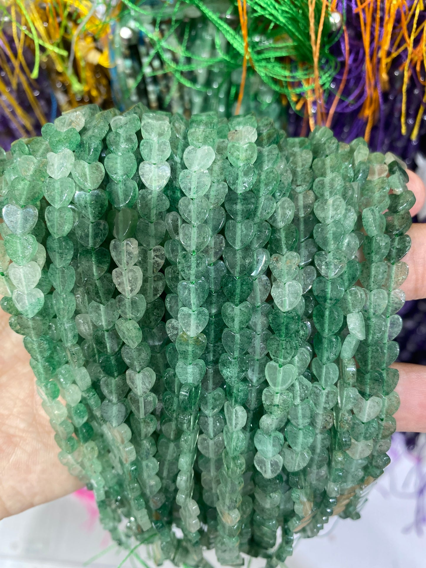 Green Strawberry Quartz 6*6mm