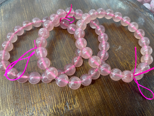 Strawberry Quartz bracelet 10mm