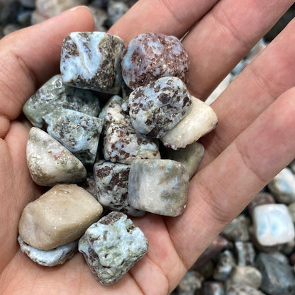 Larimar tumbles