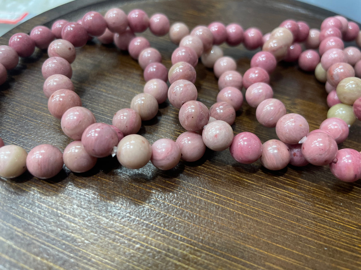 Pink Rhodonite bracelet