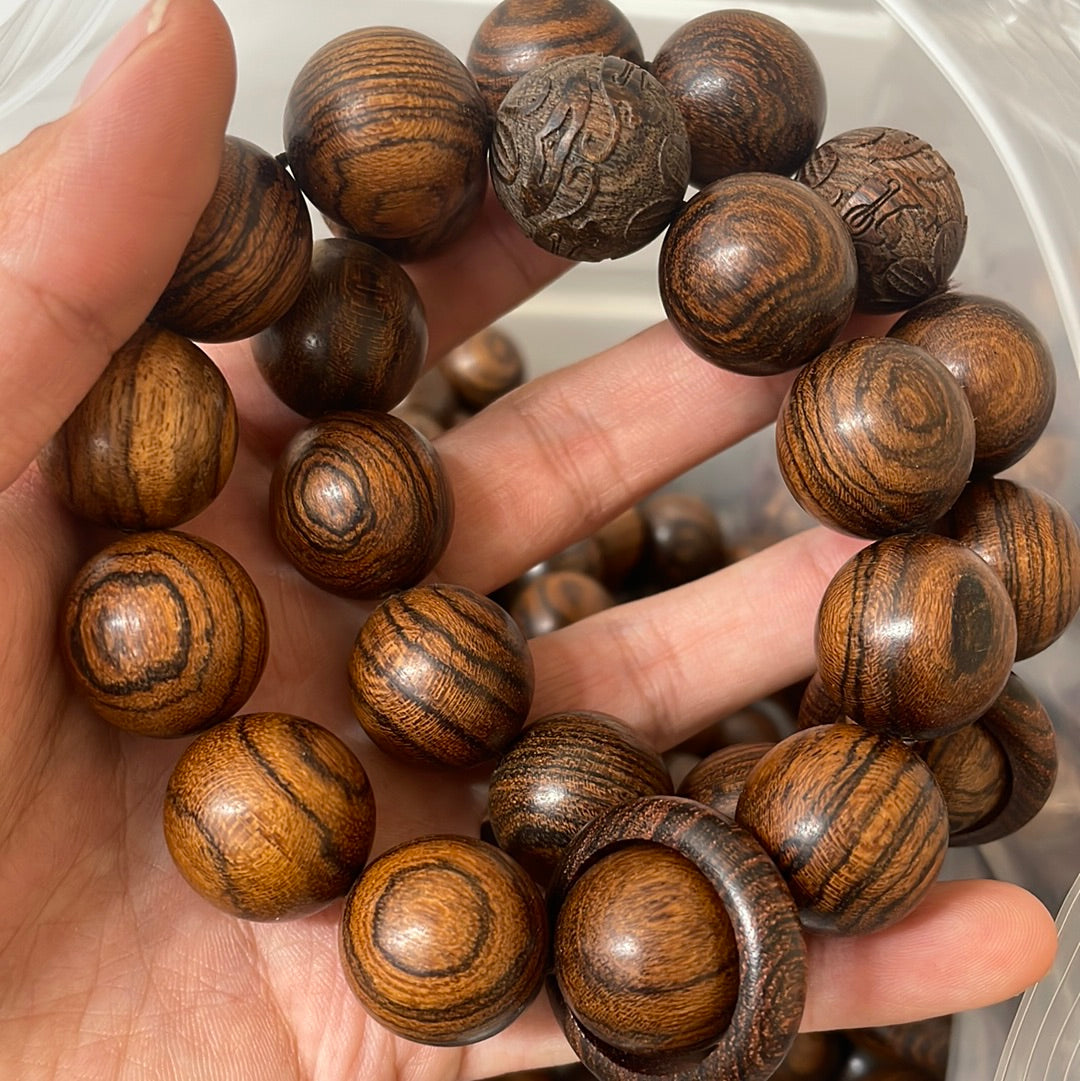 Tiger Skin sandalwood 20mm