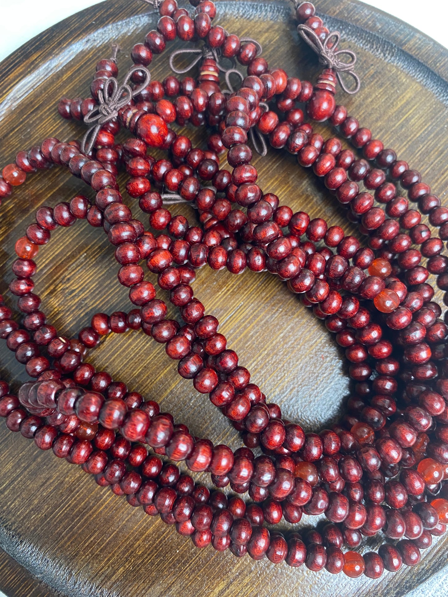 Red Sandalwood stand/ necklace