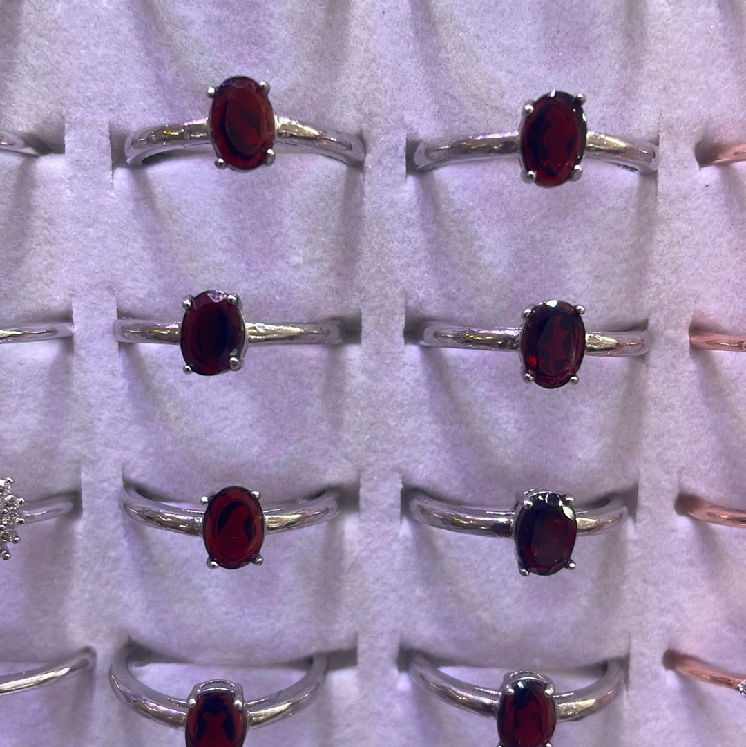 Garnet rings