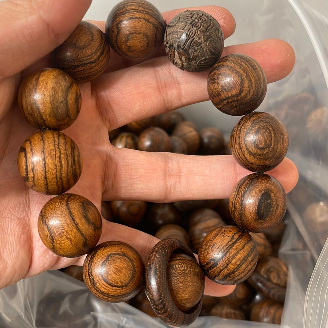 Tiger Skin sandalwood 20mm