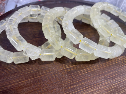 Lemon Citrine barrel bracelet