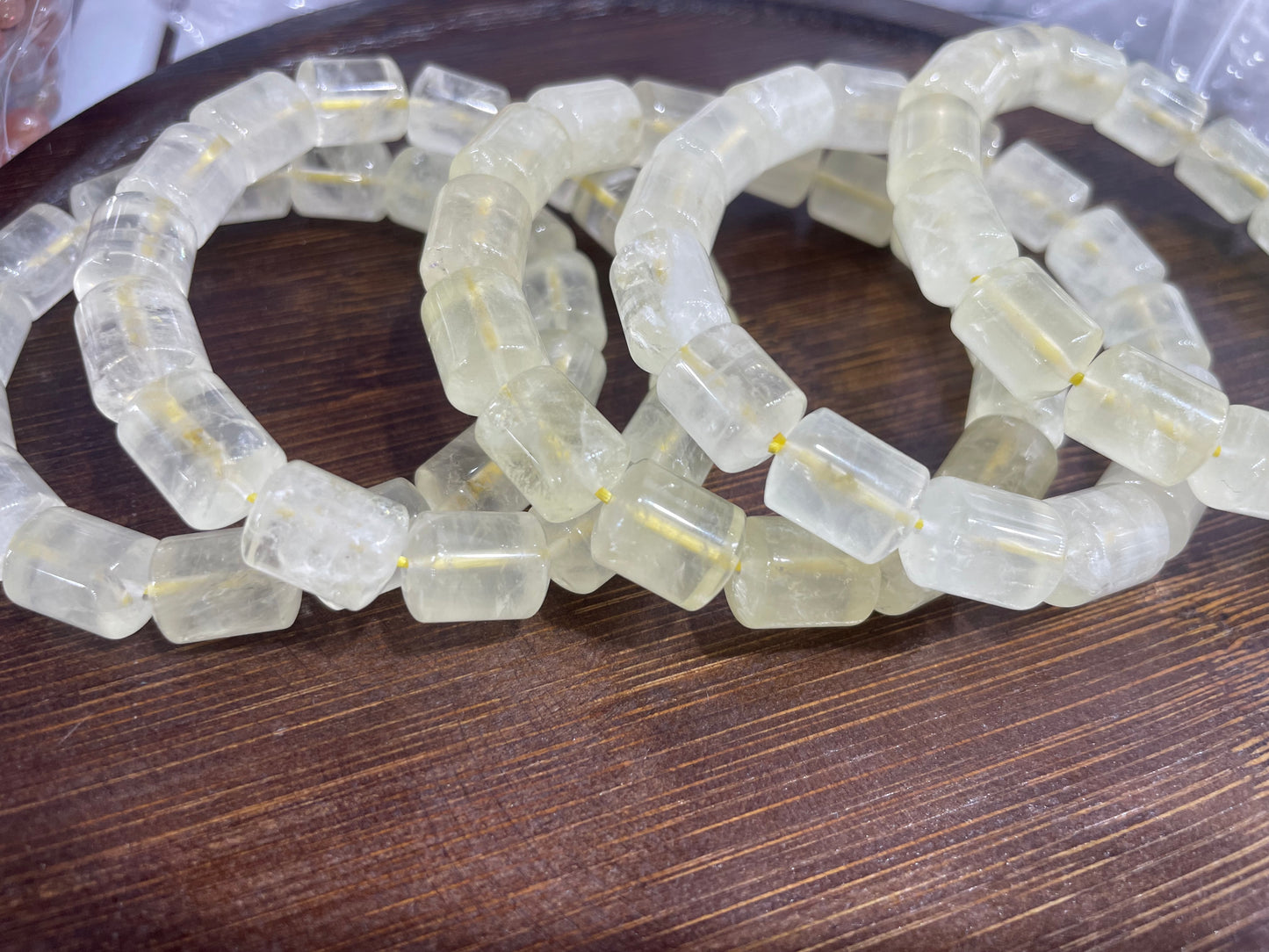 Lemon Citrine barrel bracelet