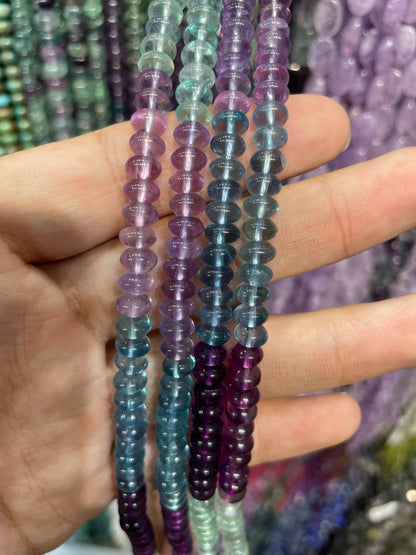 Fluorite donuts 6*4mm Stand