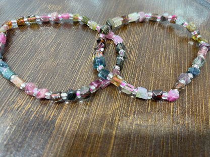 Watermelon Tourmaline bracelets