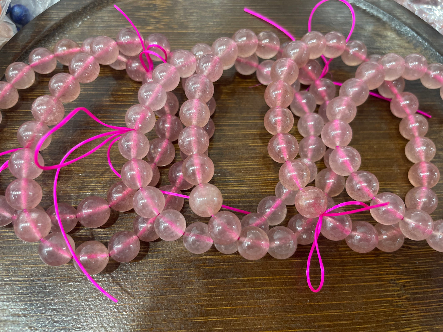 Strawberry Quartz bracelet 10mm