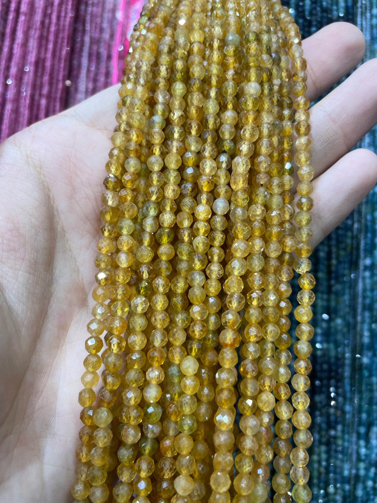 Yellow Tourmaline Stands