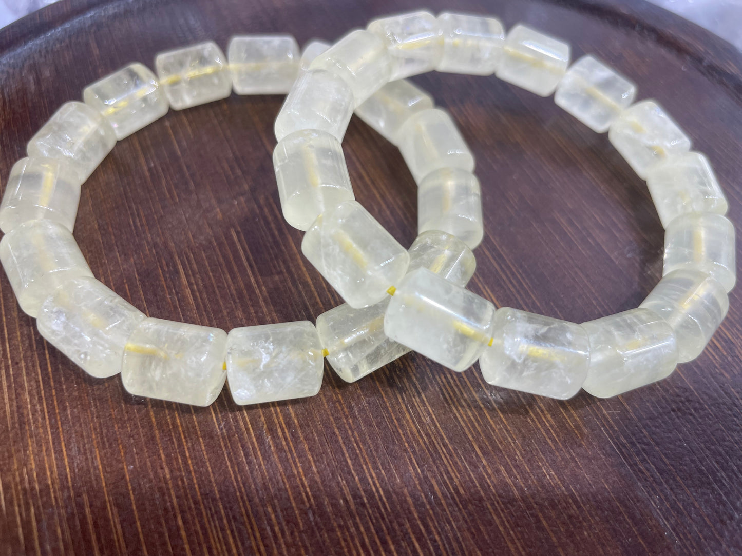 Lemon Citrine barrel bracelet