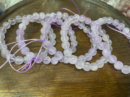 Lavender Amethyst Bracelet 8mm