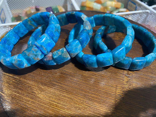 Blue Apatite bangles