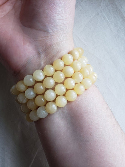 Yellow calcite bracelet, yellow calcite, fall inspired jewelry, fall colored accessories, fall fashion, autumn colored bracelet