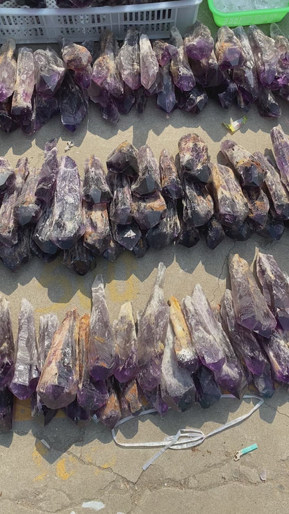 #3-Natural Brazilian Amethyst RAW WANDS(50%OFF only for 3 Days)